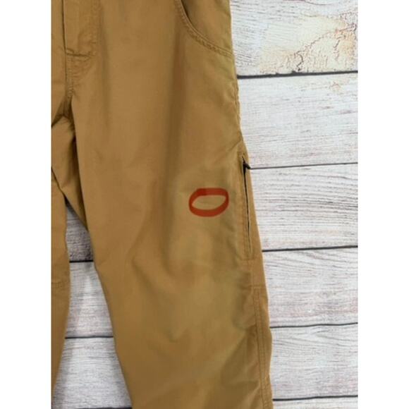 prAna Breathe Roll Tab Hem Hiking Pants Mens Small Brown Beige - Picture 8 of 12